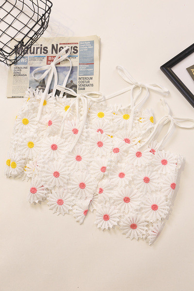 Moderni ženski poprsje s vezama i čipkom