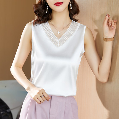 Νέο μοντέλο γυναικείο αμάνικο με σάντεν και λαιμόκοψη