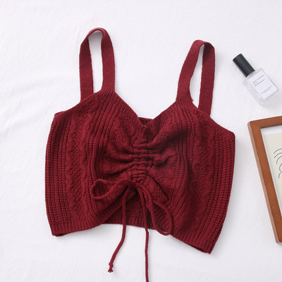 Maiou de dama model nou tricotat in mai multe culori cu cravate