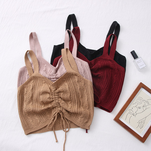 Maiou de dama model nou tricotat in mai multe culori cu cravate