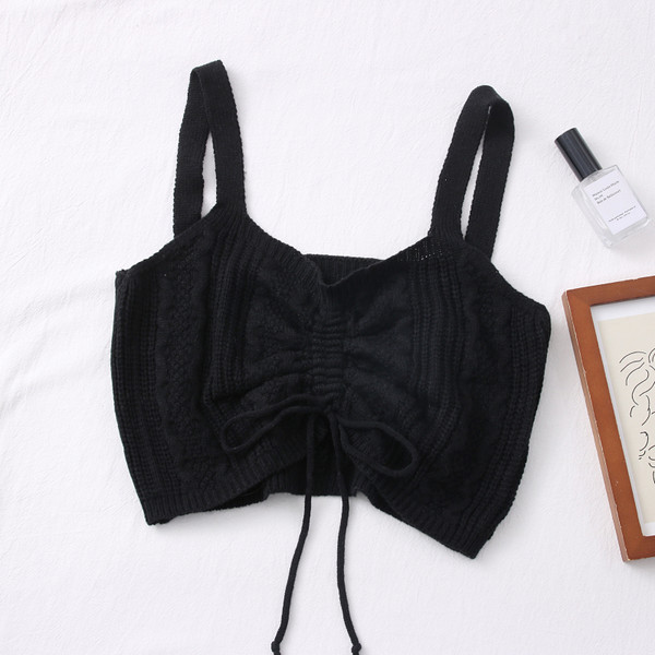 Maiou de dama model nou tricotat in mai multe culori cu cravate