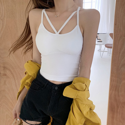 Top de damă din catifea cu decolteu în V