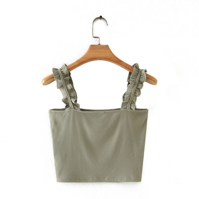 Tricou scurt din catifea cu bucle