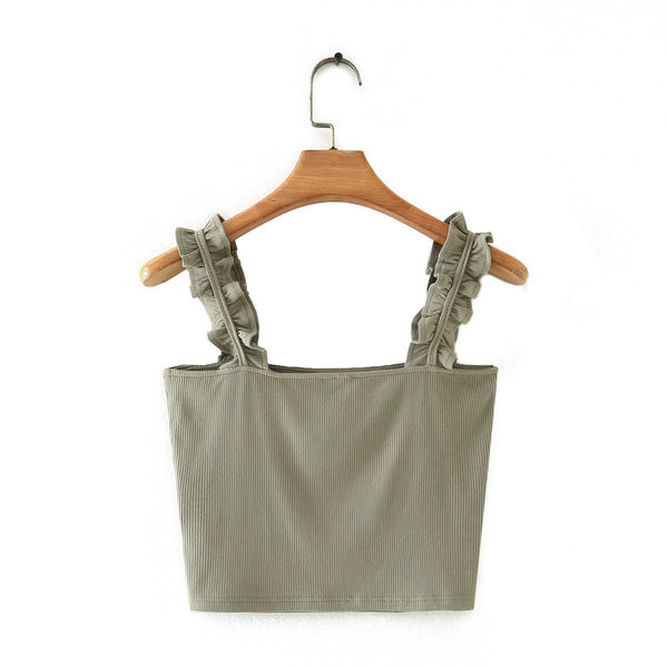 Tricou scurt din catifea cu bucle