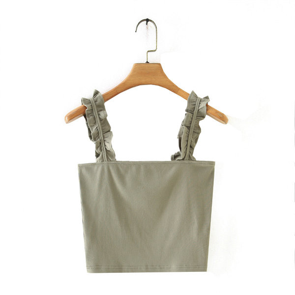 Tricou scurt din catifea cu bucle