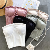 Bustiera dama din catifea - model scurt