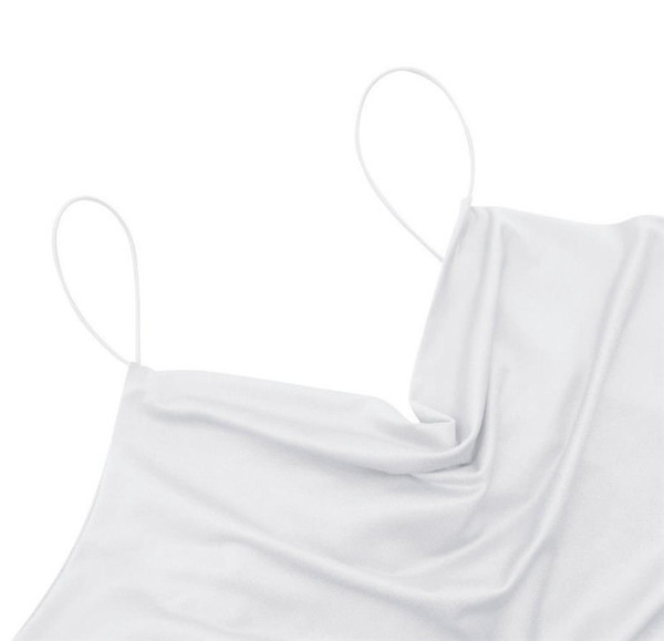 Maieu modern de damă, cu bretele subțiri și legături în alb