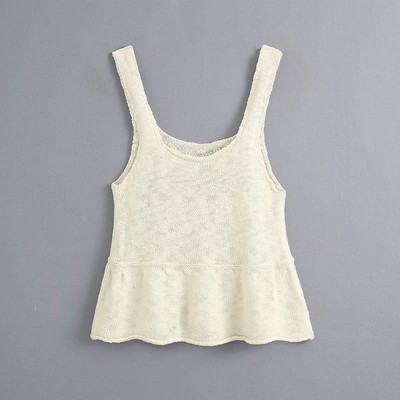 Maiou asimetric din tricot subțire