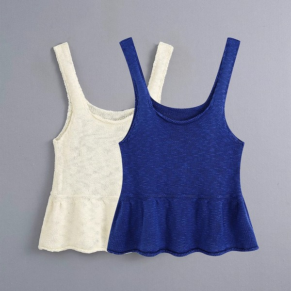 Maiou asimetric din tricot subțire