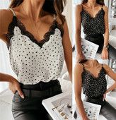 Maieu modern de dama cu dantela si bretele subtiri