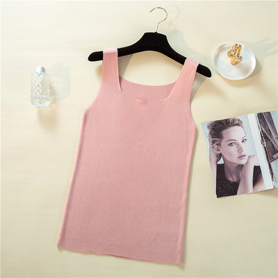 Maieu curat pentru femei, cu decolteu rotund și bretele largi