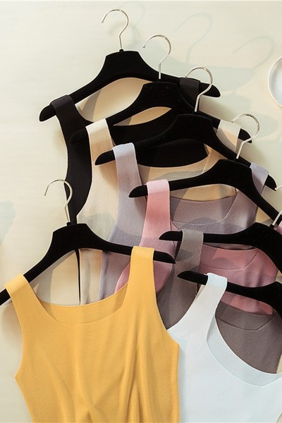 Maieu curat pentru femei, cu decolteu rotund și bretele largi