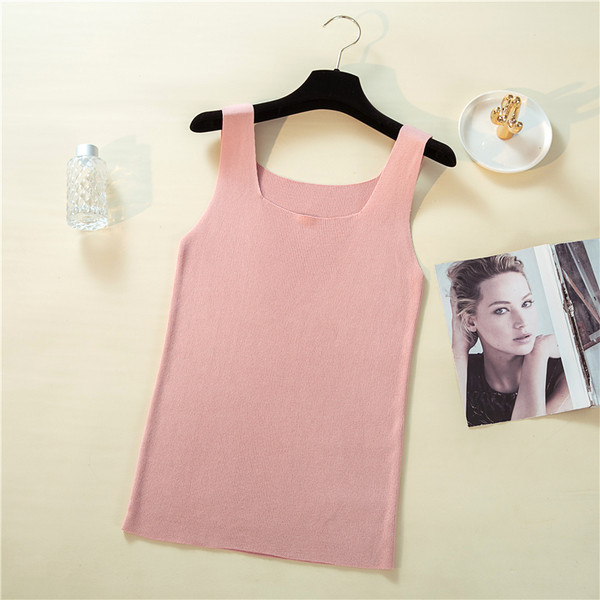 Maieu curat pentru femei, cu decolteu rotund și bretele largi