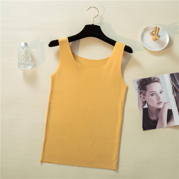 Maieu curat pentru femei, cu decolteu rotund și bretele largi