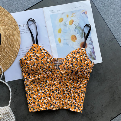 Maieu de damă cu model floral și decolteu în V