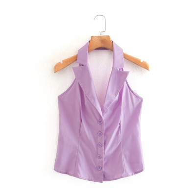 Maieu scurt, cu guler și nasturi clasici