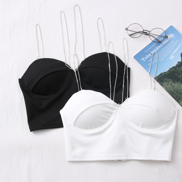 Bustiera de dama model nou in alb si negru