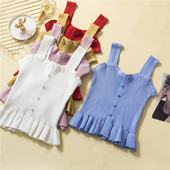 Top de damă model nou cu bucle și nasturi