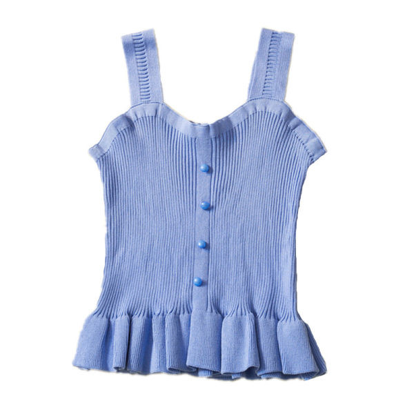 Top de damă model nou cu bucle și nasturi