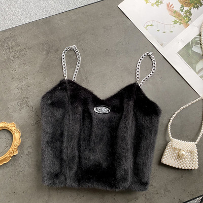 Top pentru femei, cu bretele metalice