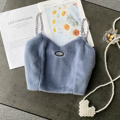 Top pentru femei, cu bretele metalice