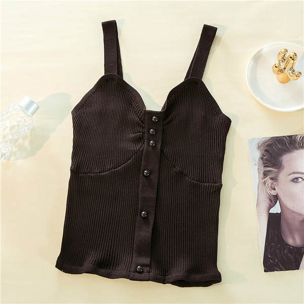 Actual maiou de damă cu nasturi