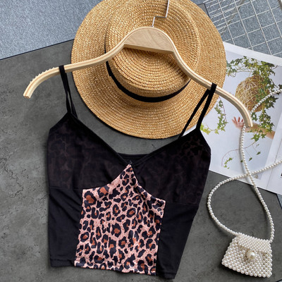 Maieu de damă cu bretele subțiri și decolteu spitz