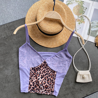 Maieu de damă cu bretele subțiri și decolteu spitz