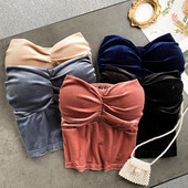 Bustiera de dama din catifea cu elastic