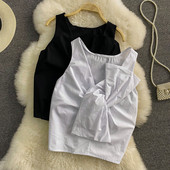 Maieu de damă cu panglică alb-negru