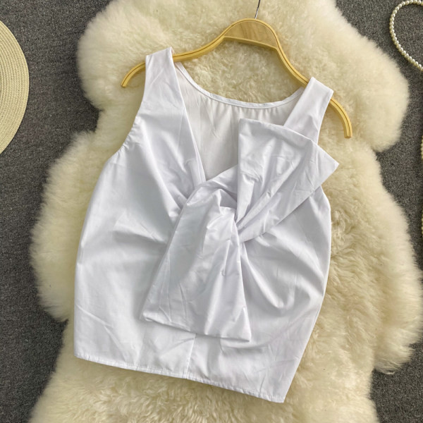 Maieu de damă cu panglică alb-negru