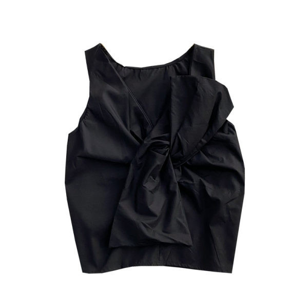 Maieu de damă cu panglică alb-negru