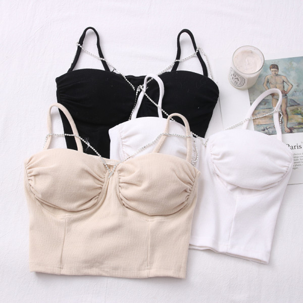 Bustiera de dama model nou cu bretele subtiri in mai multe culori