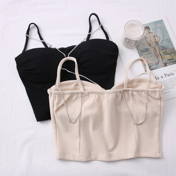 Bustiera de dama model nou cu bretele subtiri in mai multe culori