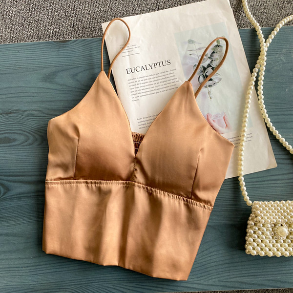 Top de dama scurt model nou cu bretele subtiri