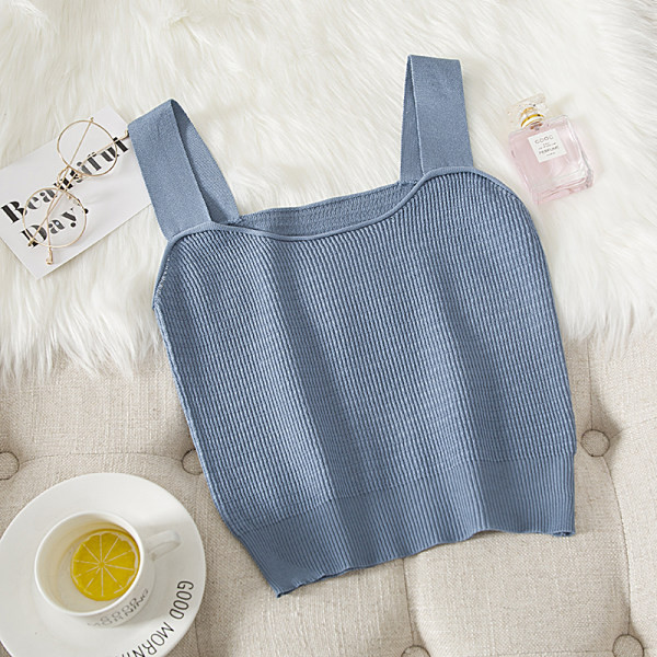 Maieu de zi cu zi pentru femei, curat, cu decolteu pătrat