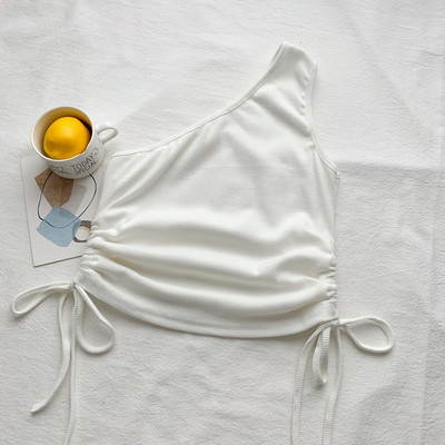 Maieu scurt dama model nou cu cravate in mai multe culori