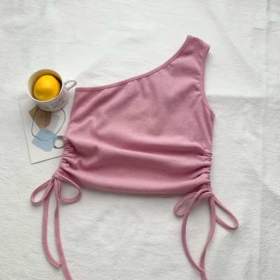 Maieu scurt dama model nou cu cravate in mai multe culori