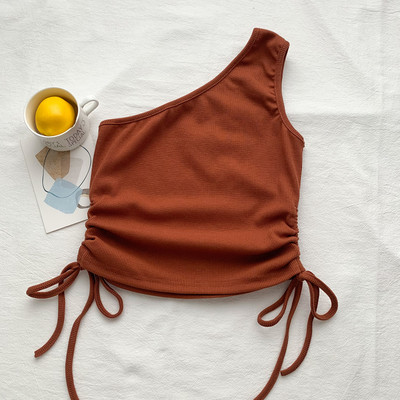 Maieu scurt dama model nou cu cravate in mai multe culori