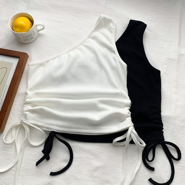 Maieu scurt dama model nou cu cravate in mai multe culori