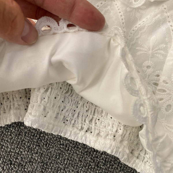 Top de damă cu bretele alb