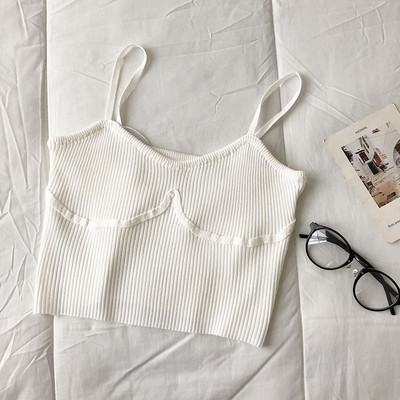 Novi model ženske majice bez rukava na tanke naramenice u više boja