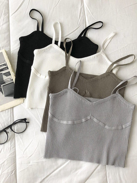 Novi model ženske majice bez rukava na tanke naramenice u više boja