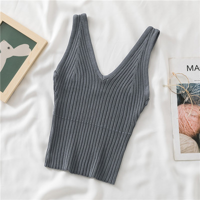 Maieu de damă din catifea cu decolteu în V