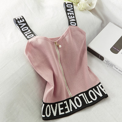 Maieu casual dama cu fermoar si bretele late