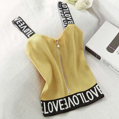 Maieu casual dama cu fermoar si bretele late