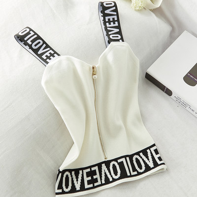 Maieu casual dama cu fermoar si bretele late