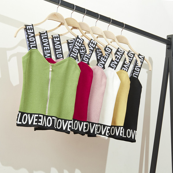 Maieu casual dama cu fermoar si bretele late