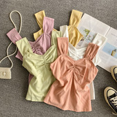 Γυναικείο καθημερινό αμάνικο με φαρδύ τιραντάκια