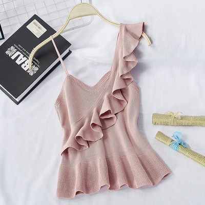 Top de dama model nou tricotat cu bucle in mai multe culori